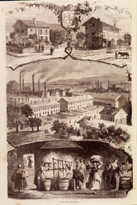Città del lavoro in Francia nel XIX secolo da Unknown artist