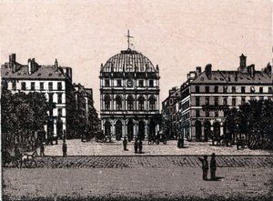 Le Havre, il teatro in "Il mondo illustrato 168 vedute". Senza data (fine XIX secolo) da Unknown artist