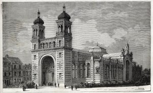 Il Palais Rameau (1878-1881) a Lille - incisione del 1884 da Unknown artist