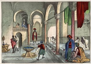Il bagno moresco (bagno pubblico) ad Algeri circa 1830. in "L