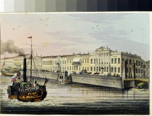 Il molo degli inglesi a San Pietroburgo da Unknown artist