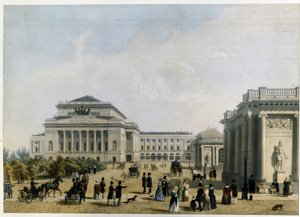 Il teatro Aleksandrinskij (o Alexandra) a San Pietroburgo da Unknown artist