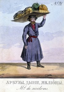 Venditore di legumi in Russia nel XIX secolo da Unknown artist