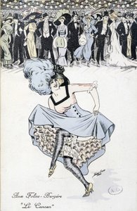 Les Folies-Bergères: il Cancan da Unknown artist
