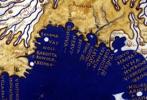 Liguria. Atlante manoscritto del XV secolo Berlinghieri. da Unknown artist