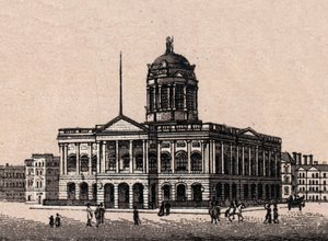 Liverpool, Inghilterra: vista del Municipio. in "Il mondo illustrato 168 vedute". Senza data (fine XIX secolo) da Unknown artist