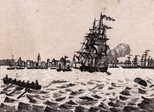Liverpool, Inghilterra: vista del porto da Unknown artist