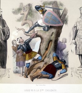 Luigi VII il Giovane (1120/1180), Capetingi diretti durante la 2ª Crociata (1147/1149). da Unknown artist