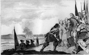 Luigi XV (1710-74) alla Battaglia di Fontenoi nel 1745 - Guerra di Successione d