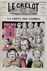 Louise Michel guida uno sciopero di donne da Unknown artist