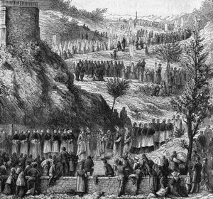 Lourdes 1864: la processione alla grotta per l