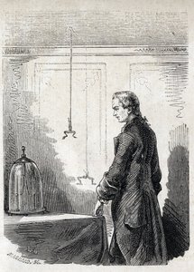 Luigi Galvani provoca contrazioni di rana con l