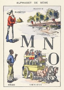 M N W: vaso, nuotatore, negro, omnibus da Unknown artist