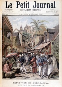 Spedizione in Madagascar: una strada a Tananarive - in "Le Petite Journal" del 27/11/1895