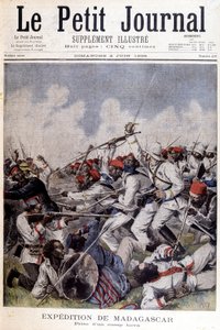 Spedizione in Madagascar: presa di un campo hova - in "Le Petit Journal" del 02/06/1895