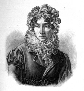 Madame de Genlis - Ritratto di Stéphanie Félicité du Crest de Saint-Aubin (1746-1830), Contessa di Genlis, donna di lettere francese da Unknown artist