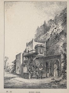 Casa araba - incisione del 1889 in "Storia dell