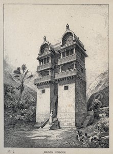 Maison Hindu - incisione del 1889 in 
