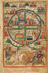 Mappa di Gerusalemme Crociata