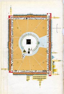 Mappa della Mecca - XIX secolo da Unknown artist