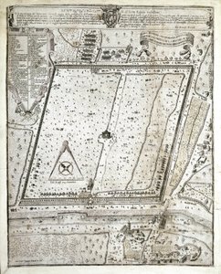Mappa del lazzaretto di Milano durante la Grande Peste del 1630