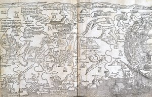 Mappa della Palestina - in "The Holy Peregrinations" di Bernard de Breydenbach da Unknown artist