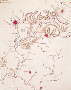 Mappa della battaglia di Austerlitz, 2 dicembre 1805 da Unknown artist