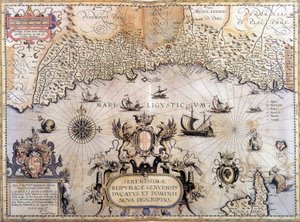 Mappa della Repubblica di Genova da Unknown artist