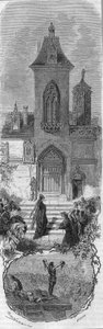 Maria di Borgogna chiede la grazia per i suoi ministri. Morte di Hugonat e del Signore di Humbercourt il 3 aprile 1477. Incisione del XIX secolo. da Unknown artist