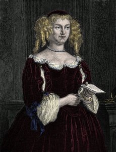 Marie de Rabutin-Chantal, Marchesa di Sévigné conosciuta come Madame de Sévigné. Incisione del 1862 in "Le Regine del Mondo" dei nostri primi scrittori. Libro pubblicato sotto la direzione di J. G. D. Armengaud da Unknown artist