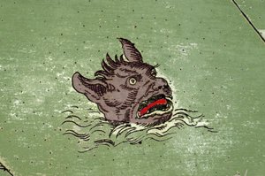 Mostro marino con testa di demone. (dettaglio) da Unknown artist