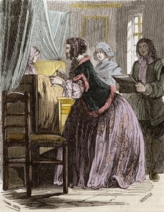 Marchesa de Brinvilliers che avvelena i pazienti dell