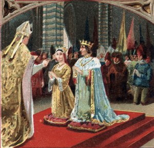 Matrimonio di Carlo VIII, Re di Francia, e Anna di Bretagna al Castello di Langeais il 6 dicembre