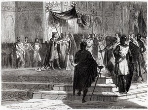 Matrimonio di Luigi il Giovane (1120 - 1180) con Alienor d