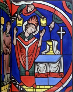 Simile di una vetrata del College Mass. dalla cattedrale di Le Mans. Tracciato del XIX secolo da Unknown artist