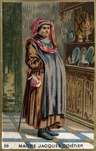 Maestro Jacques Coitier, primo medico, medico di Luigi XI. Cromolitografia del XIX secolo da Unknown artist