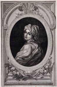 Ritratto medaglione di Papessa Giovanna - in "Histoire des popes" di Maurice Lachatre da Unknown artist