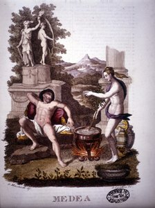 Medea - in Dizionario mitologico da Unknown artist
