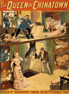 Poster melodrammatico "La Regina di Chinatown" di Joseph Jarrow da Unknown artist