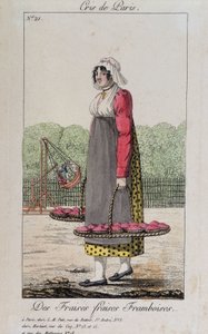 Mercante di fragole e lamponi - in "Cris de Paris", inizio XIX secolo