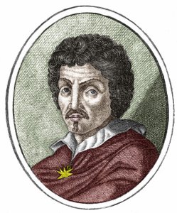 Michelangelo Merisi detto il Caravaggio (1569 - 1609), incisione del XVII secolo