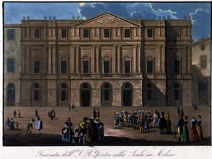 Milano, La Scala, circa 1810 da Unknown artist