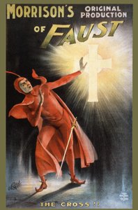 Produzione originale di Morrison di Faust - la croce! - poster per uno spettacolo su Faust: "la Croix" da Unknown artist