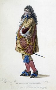 Monsieur Jourdain in "Il borghese gentiluomo" di Molière da Unknown artist