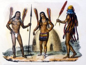 Indiani Mundrucu e Jivaros in Ecuador da Unknown artist