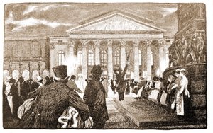 Teatro di Monaco, Hoftheater. XIX secolo da Unknown artist