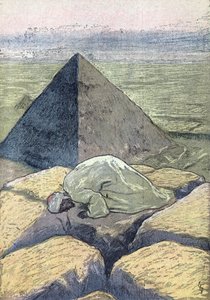 Musulmano in preghiera in Egitto Illustrazione da "Il Pelerin" 6/05/1934 Collezione privata da Unknown Artist
