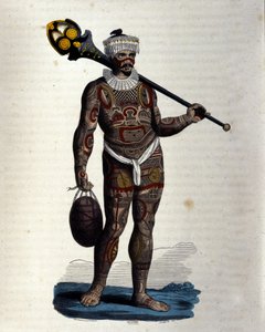 Nativo di Nuku-Hiva (Isole Marchesi). da Unknown artist