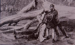 Ned Kelly catturato dal poliziotto Kelly e dal ferroviere Jesse Dowsett, 28 giugno 1880 da Unknown artist