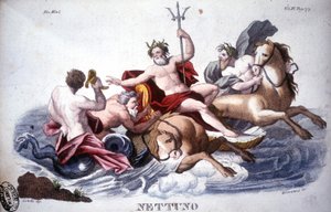 Nettuno - incisione da Unknown artist